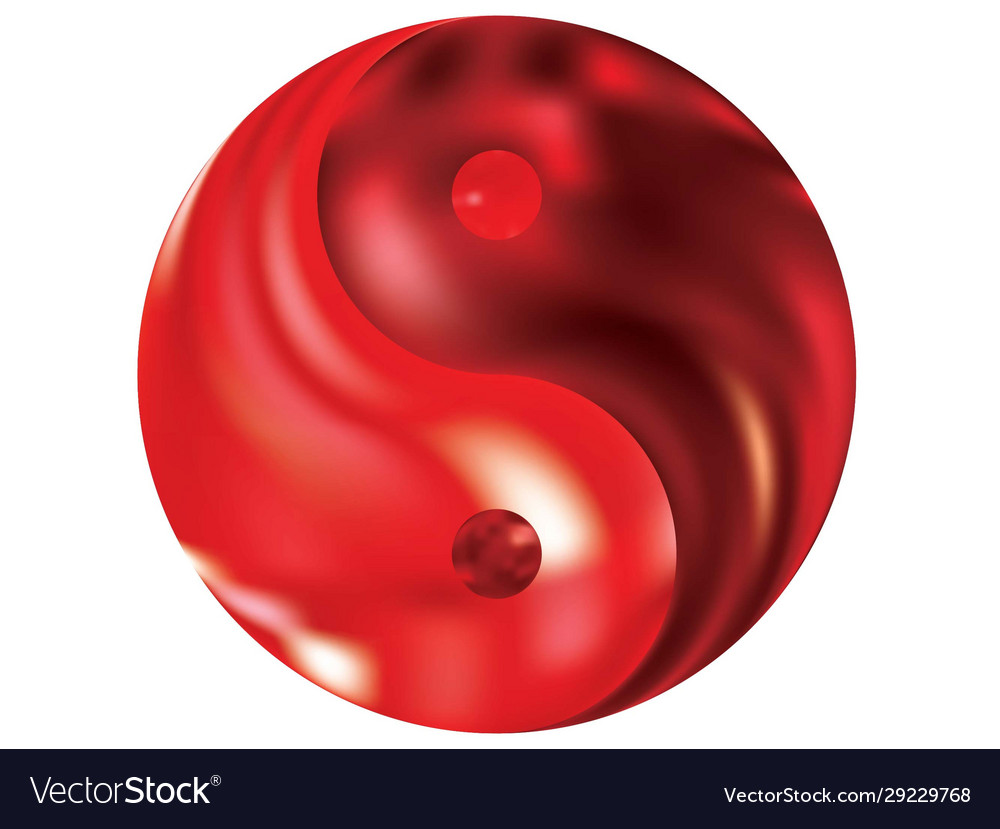 Mesh background in form yin yang vector image Mesh background in form yin yang