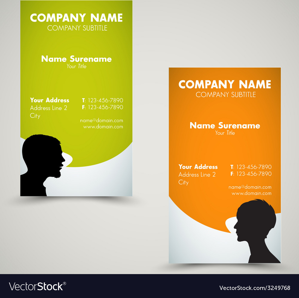 Set of modern business card templates