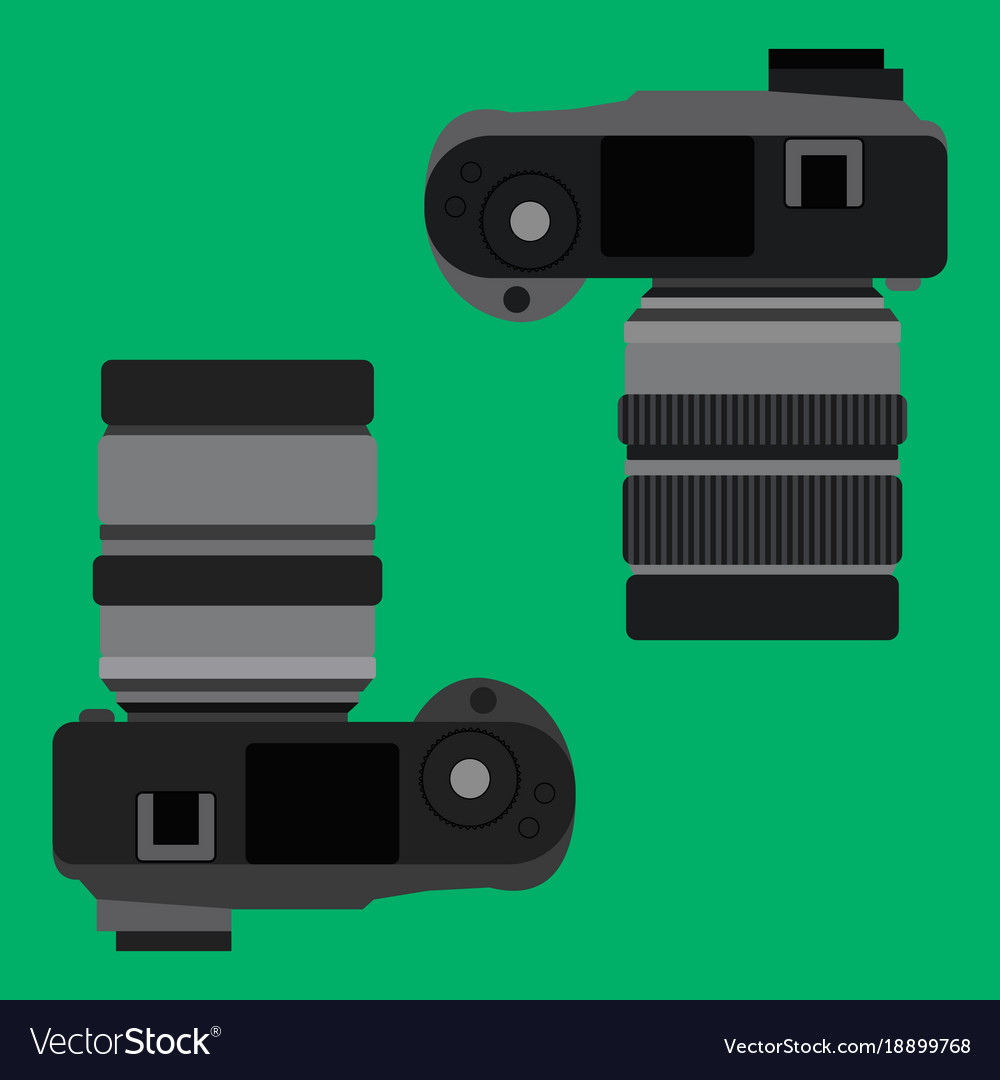 Top view of digital camera