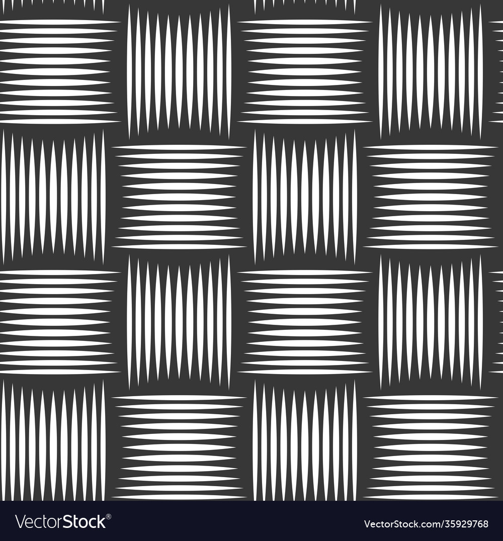Weave seamless pattern linear background vector image Weave seamless pattern linear background