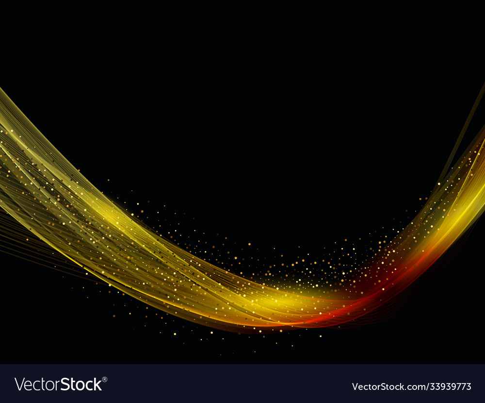 Abstract gold luxury wave layout background gold Vector Image