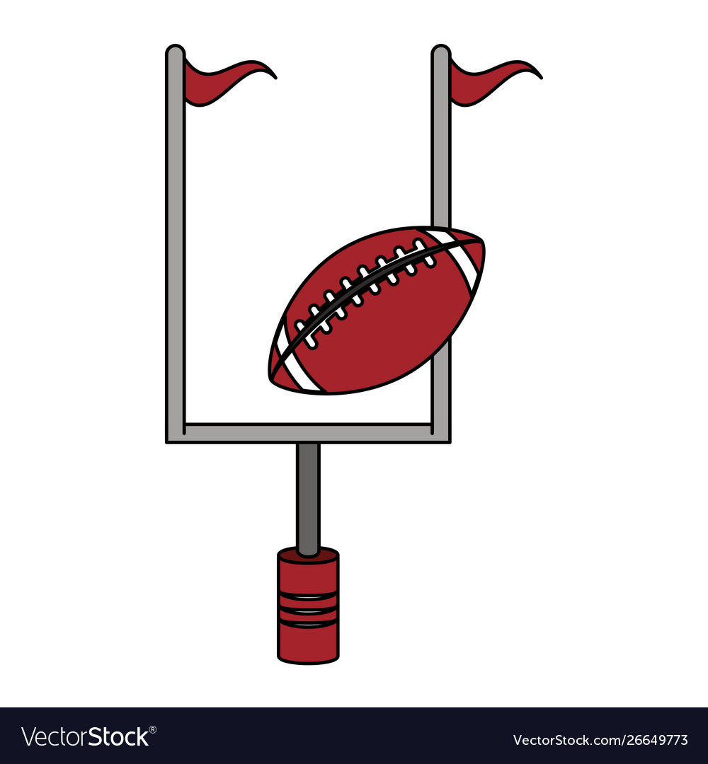 American football sport game cartoon Royalty Free Vector