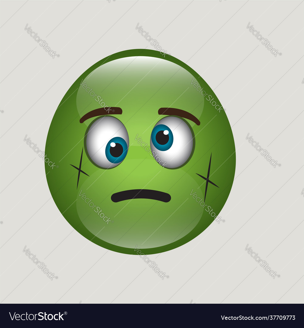 Emoticon with expression icon Royalty Free Vector Image