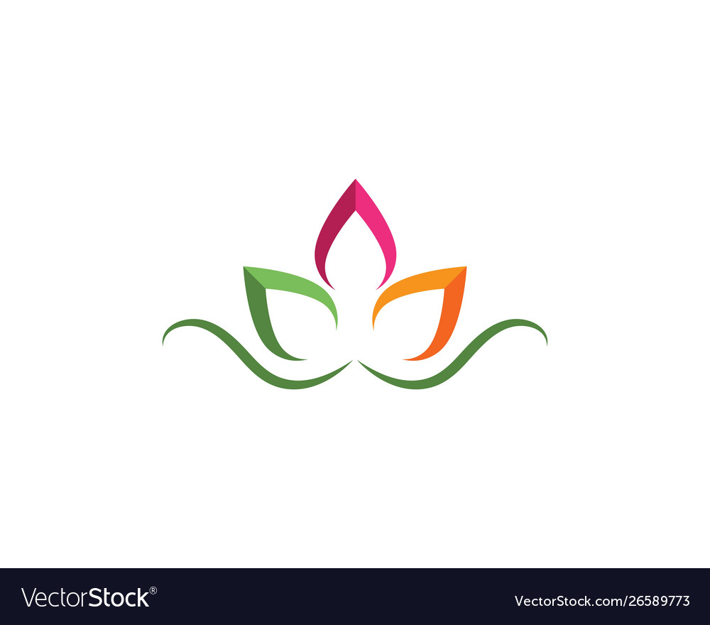 Blumen Design Logo Vorlage