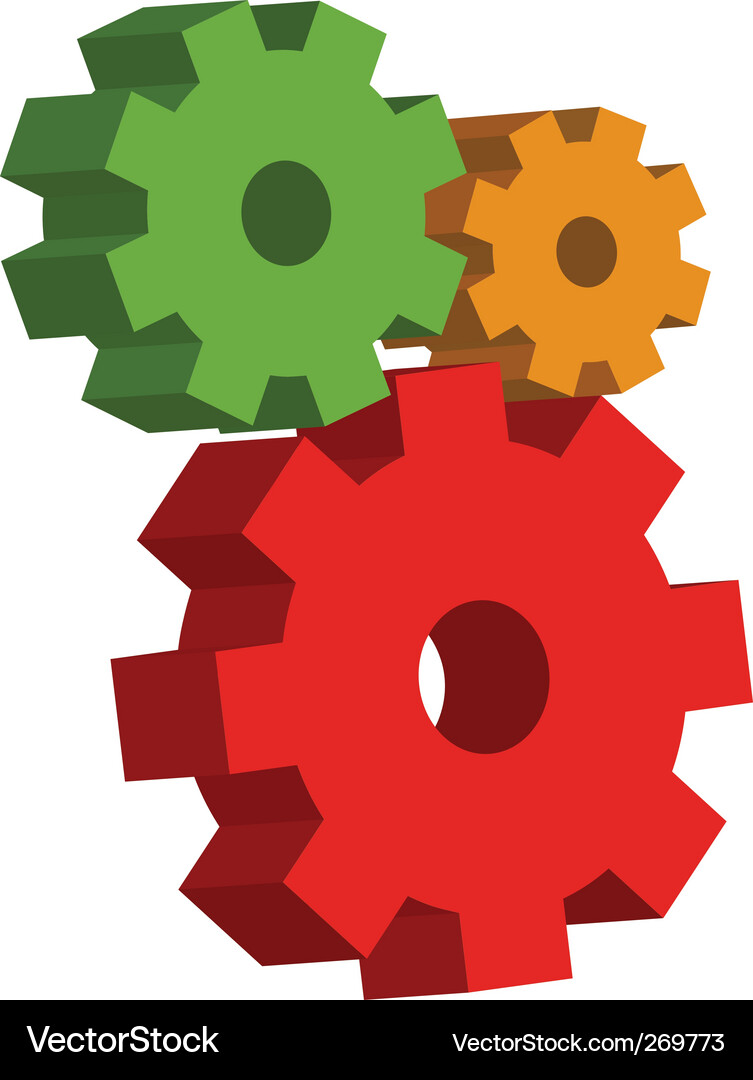 Gear Mechanism Royalty Free Vector Image - VectorStock