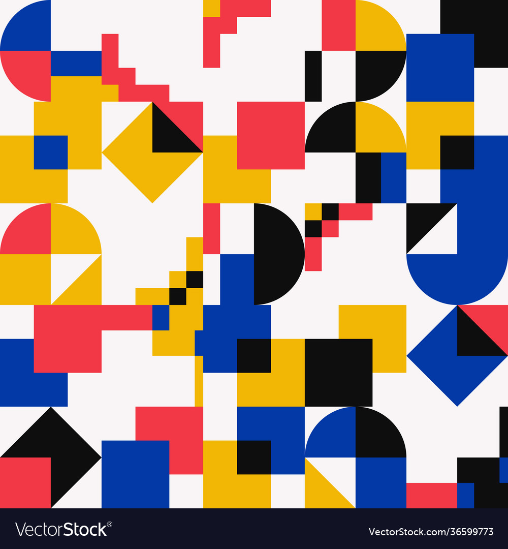Mosaic abstract pattern design vector image Mosaic abstract pattern design