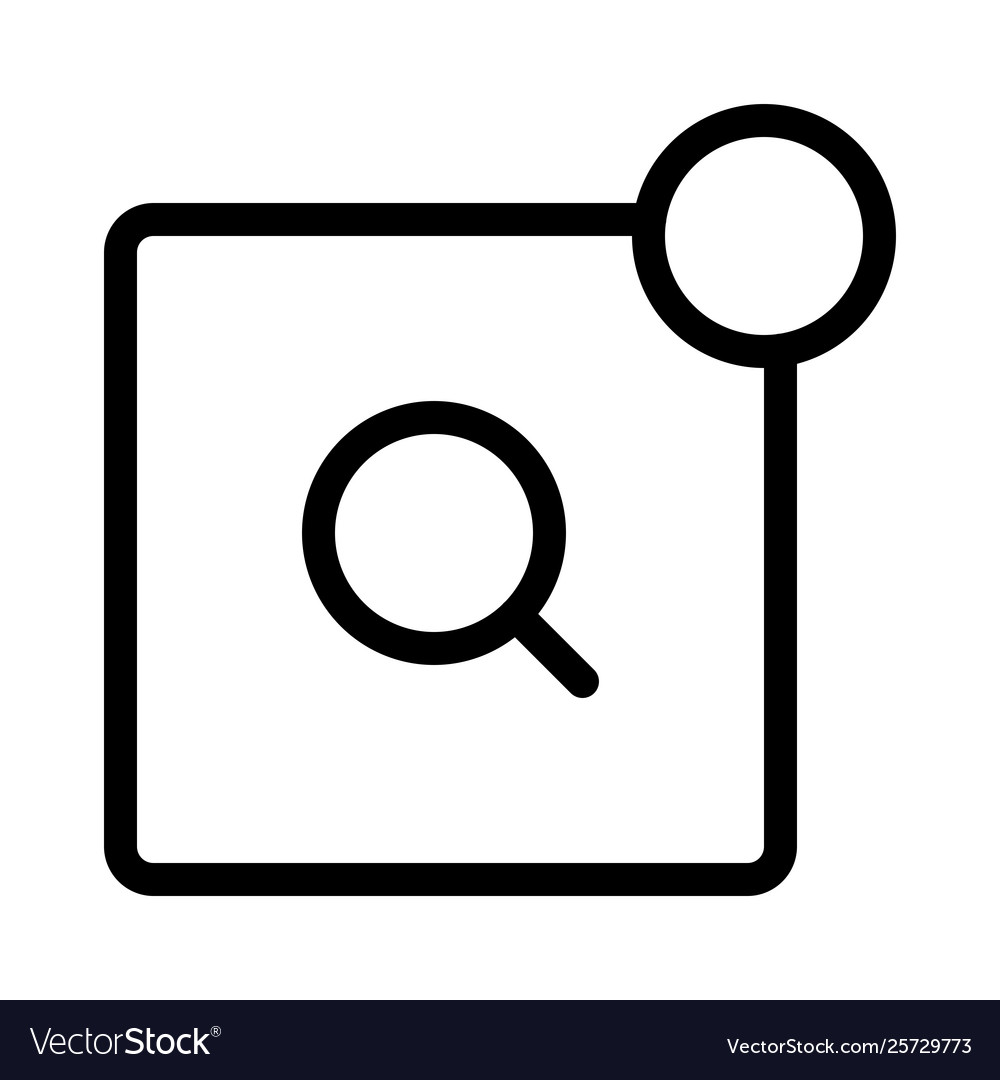 Search application updated with dot notification vector image Search application updated with dot notification
