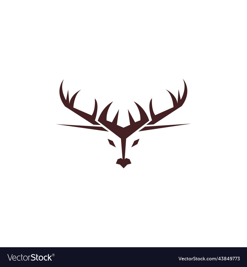 Stag icon logo design Royalty Free Vector Image