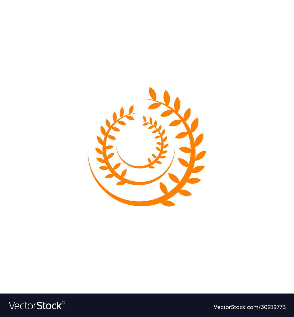 Wheat agriculture logo design icon template