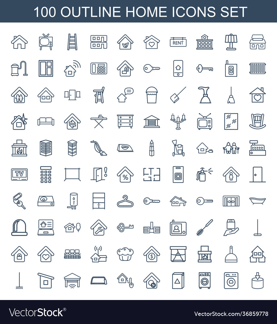 100 home icons