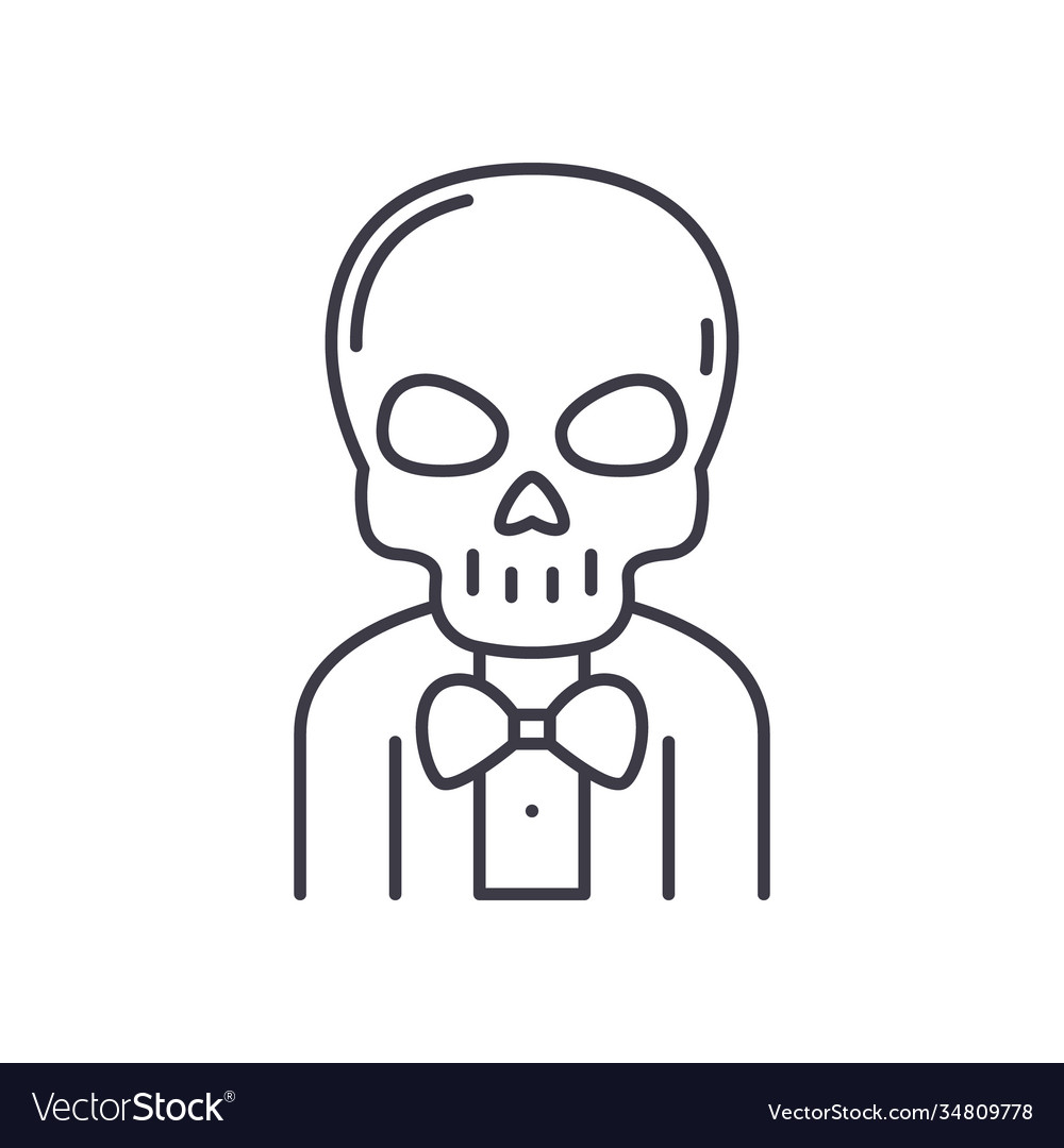 Bone skeleton icon linear isolated vector image Bone skeleton icon linear isolated