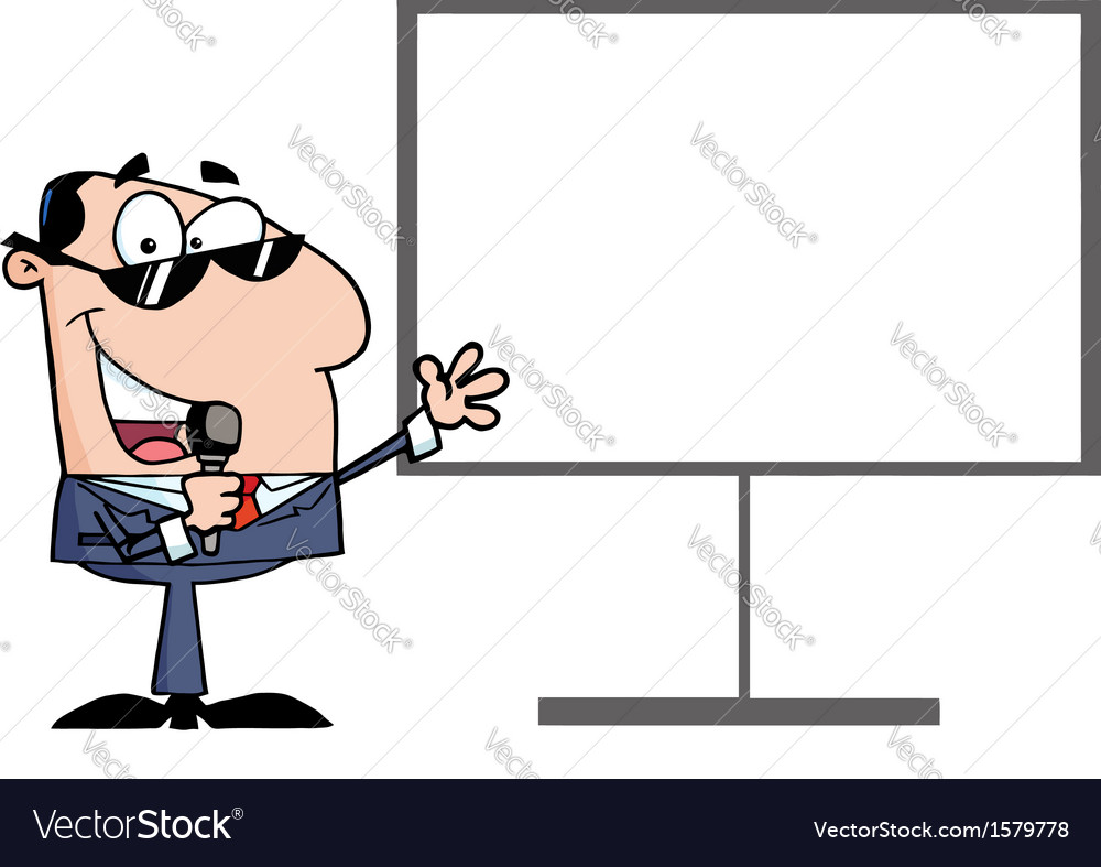 Business presentation cartoon