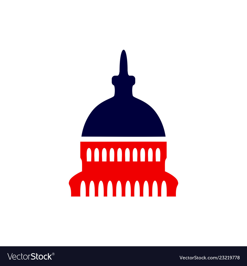 Capitol dome logo Royalty Free Vector Image - VectorStock