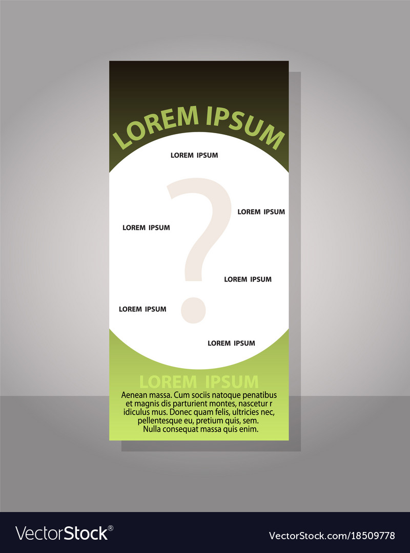 Creative question mark can be used for web design