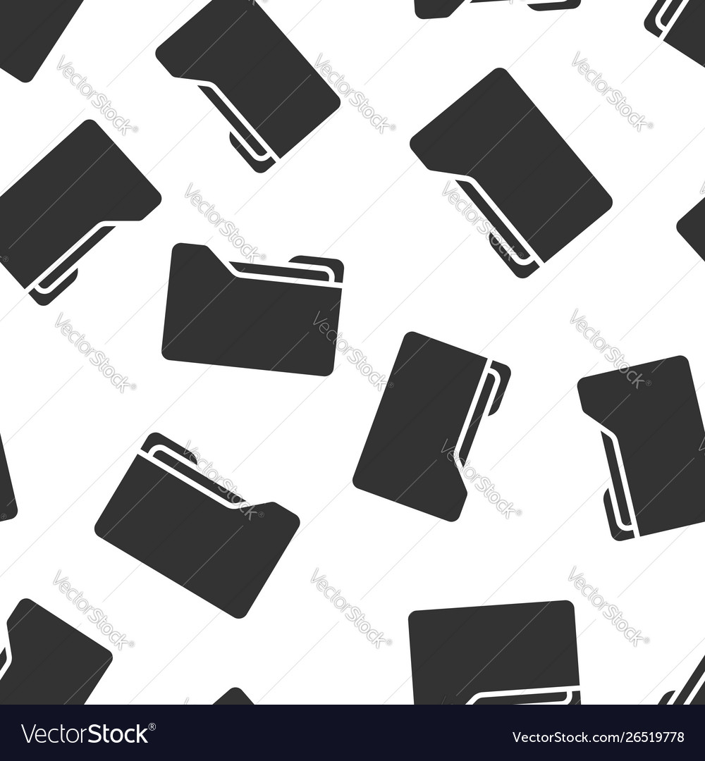 File folder icon seamless pattern background vector image File folder icon seamless pattern background