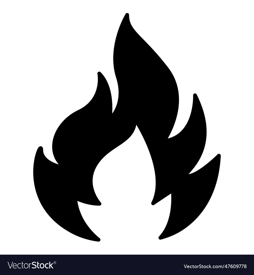 Fire icon Royalty Free Vector Image - VectorStock