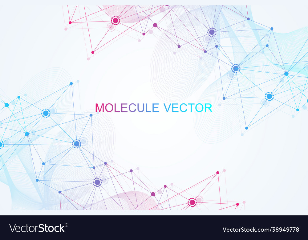 Geometric abstract background with connected line vector image Geometric abstract background with connected line