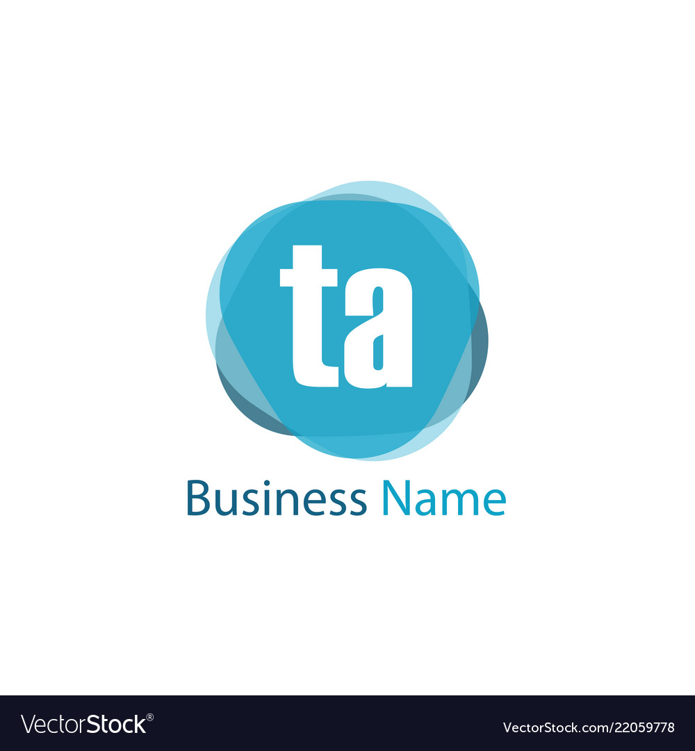 Initial letter ta logo template design Royalty Free Vector