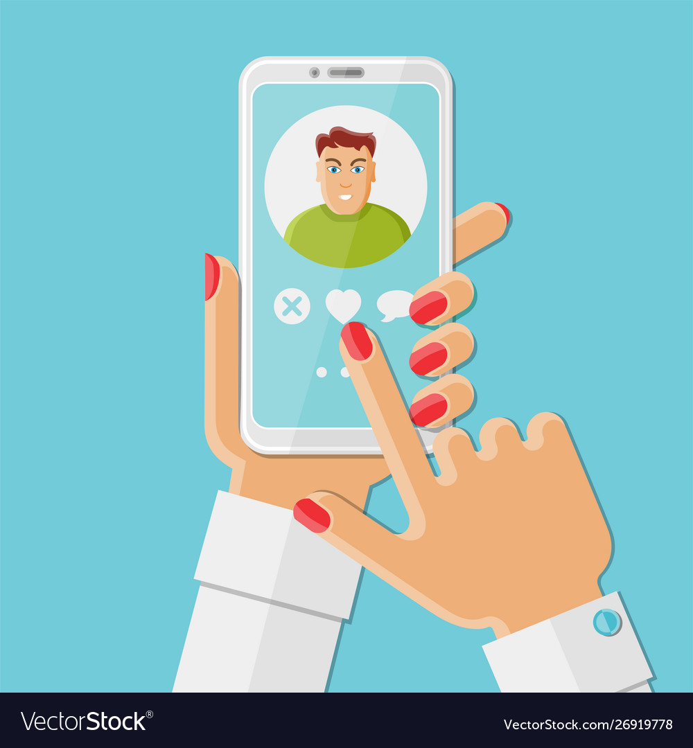 Mobile Dating App Concept Royalty Free Vector Image Mobile Dating App Concept Royalty Free Vector Image