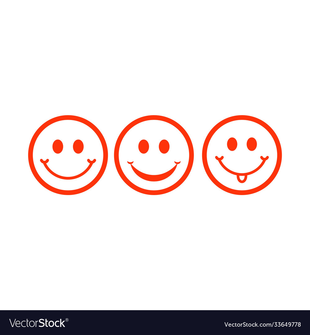 Smile template design Royalty Free Vector Image