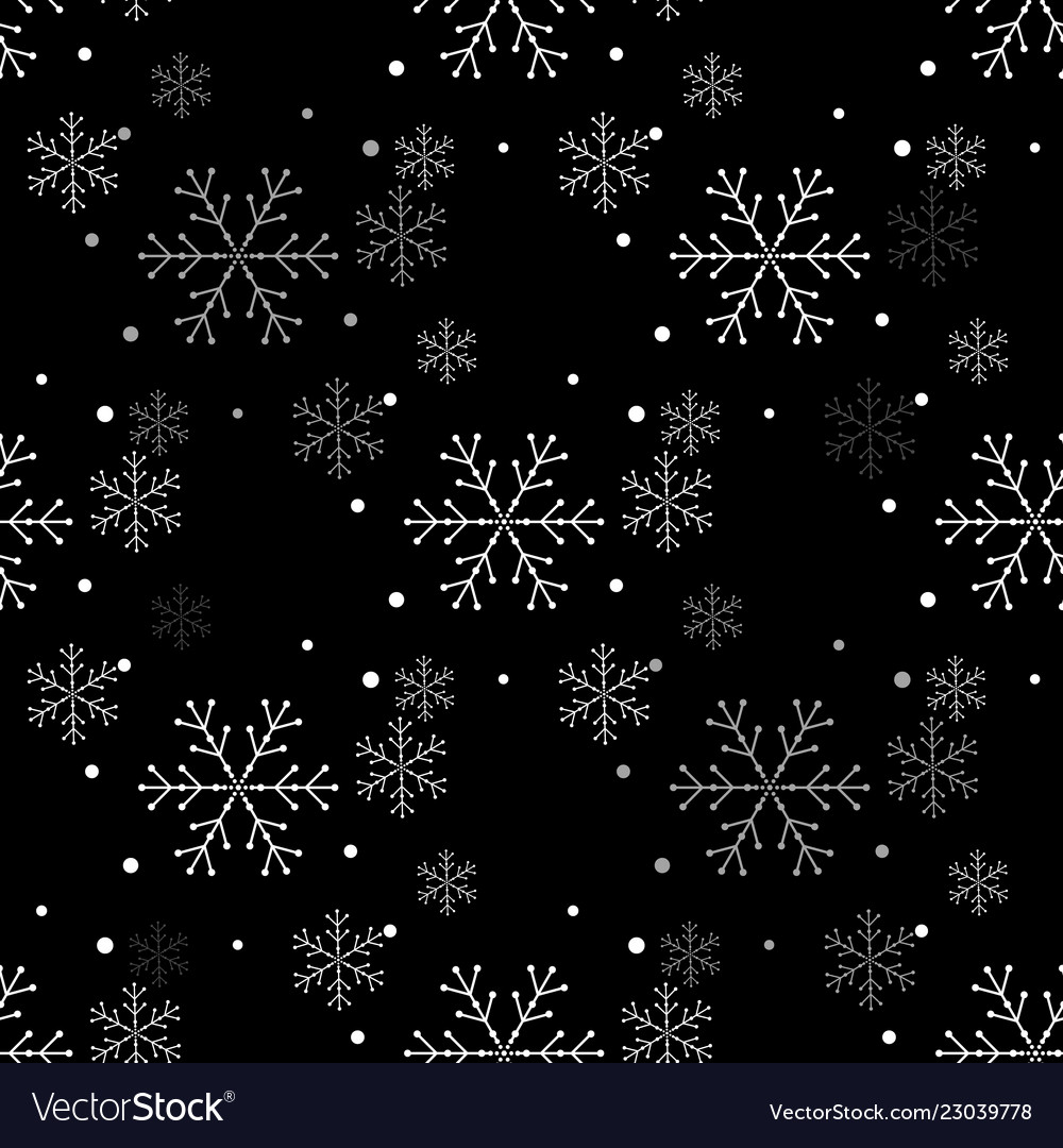 Snowflake simple seamless pattern abstract