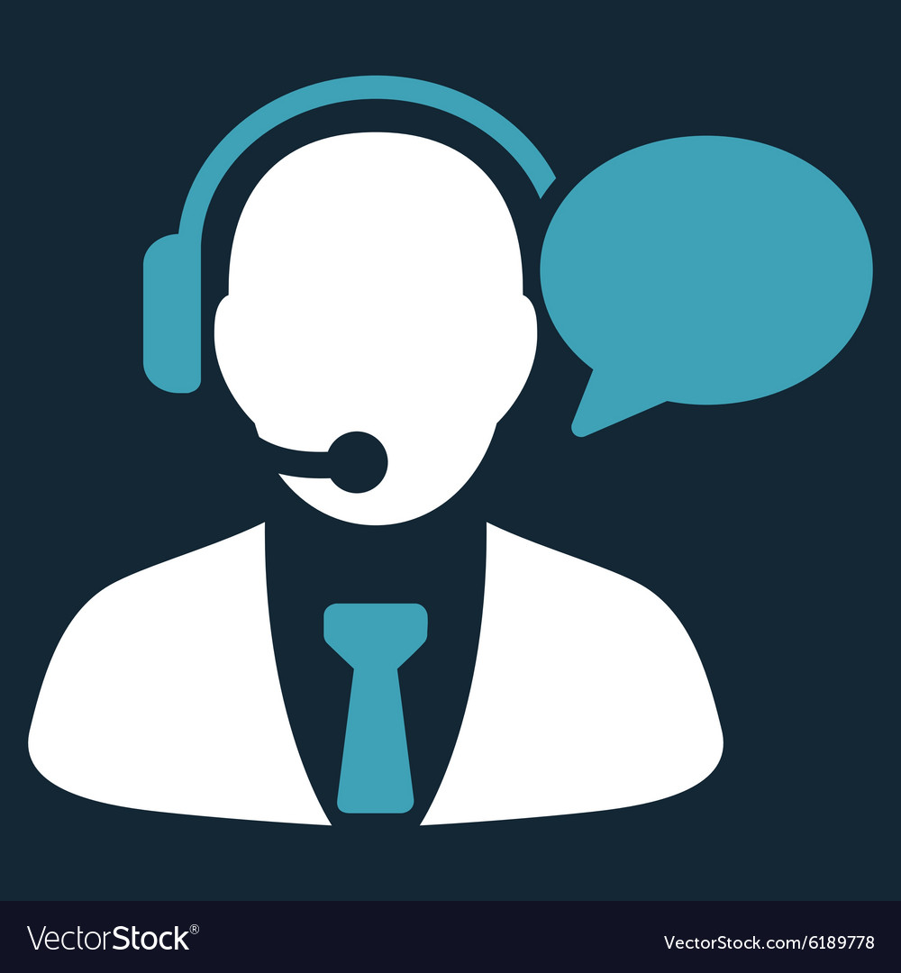 Support manager message icon