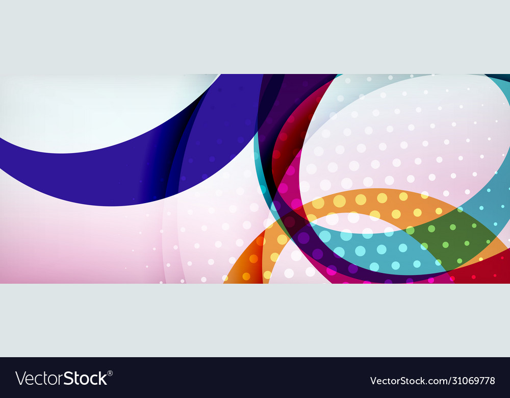 Trendy simple circle abstract background dynamic Vector Image Trendy simple circle abstract background dynamic