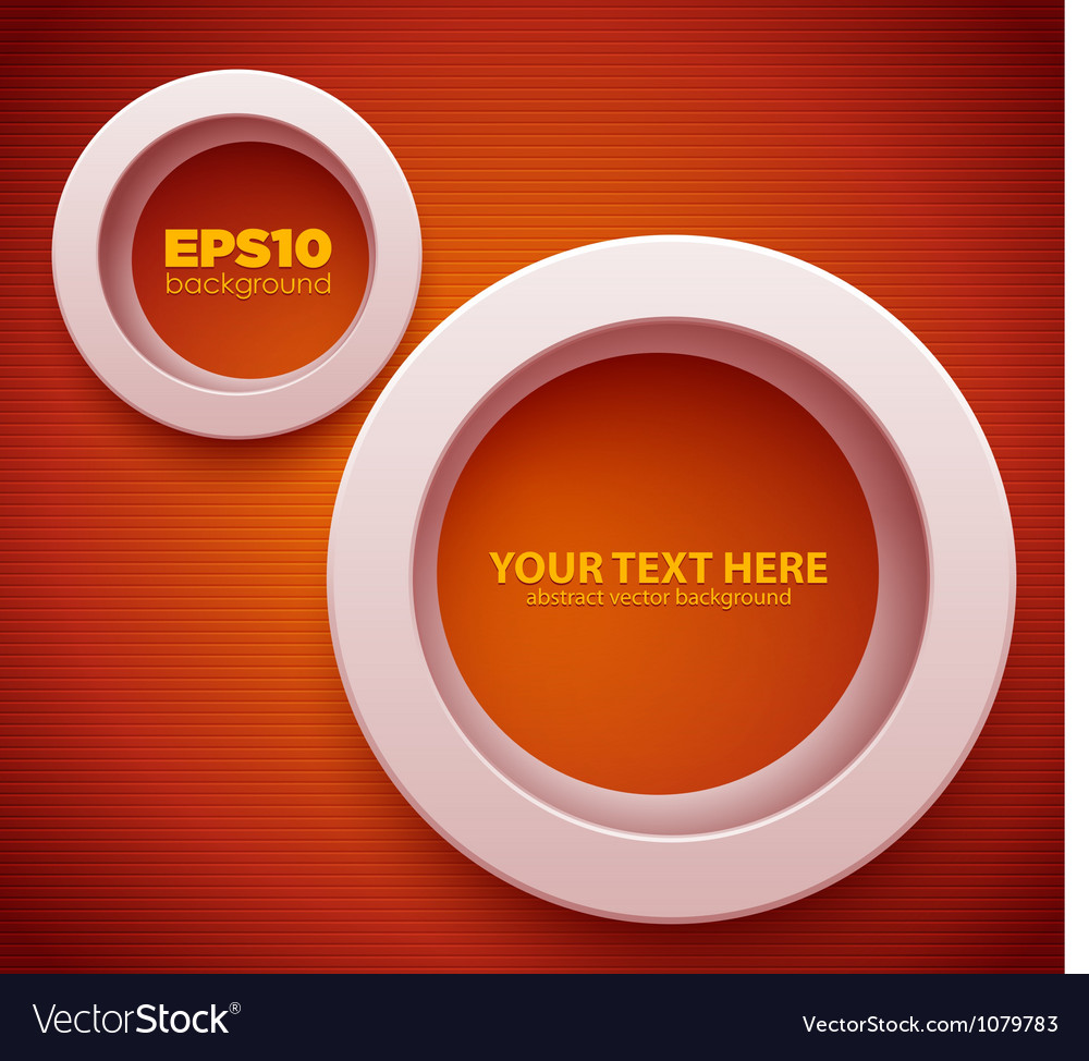 3d circle frame Royalty Free Vector Image - VectorStock