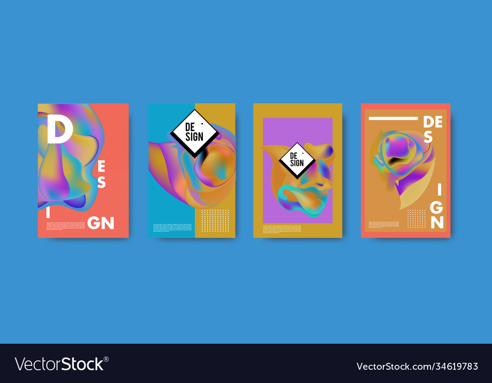 Abstract colorful liquid and fluid pattern
