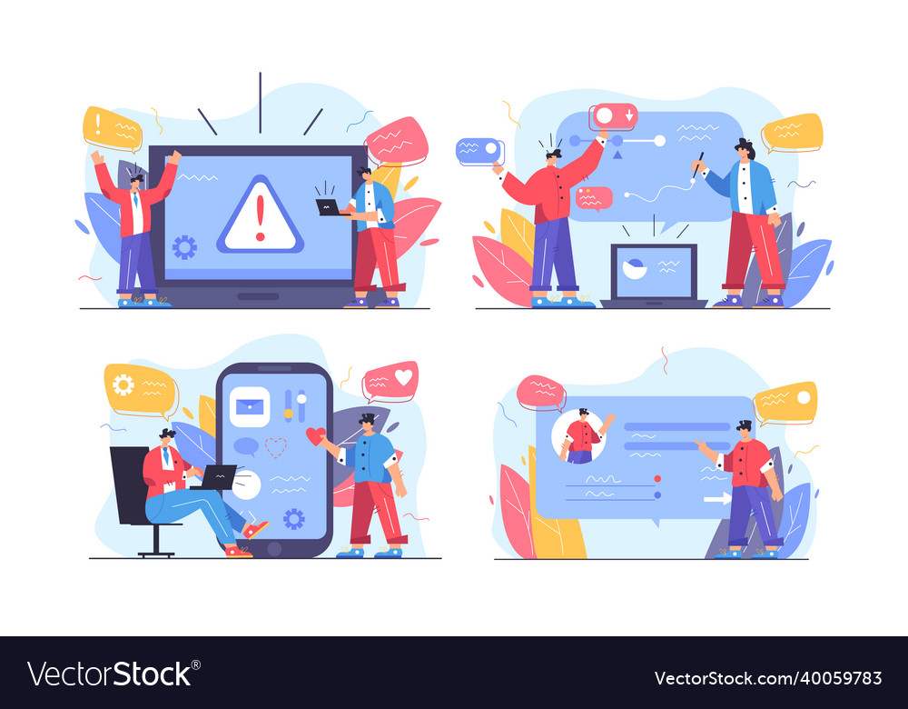 Change gadget settings adjustment for device Vector Image