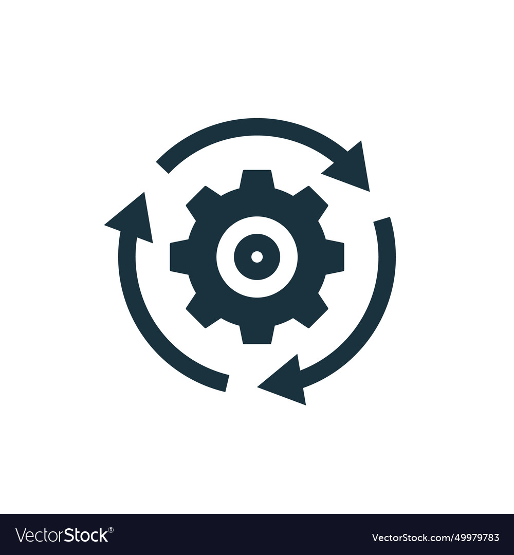 Development icon simple creative element filled