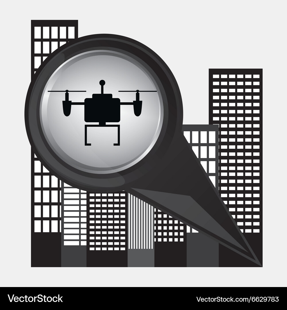 Drone technology design Royalty Free Vector Image