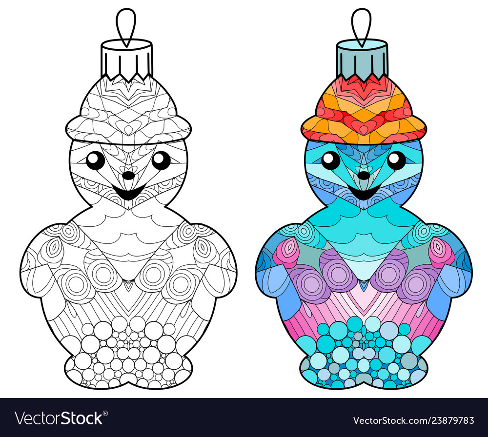 Entangle stylized christmas decorations hand