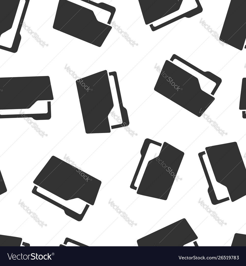 File folder icon seamless pattern background vector image File folder icon seamless pattern background