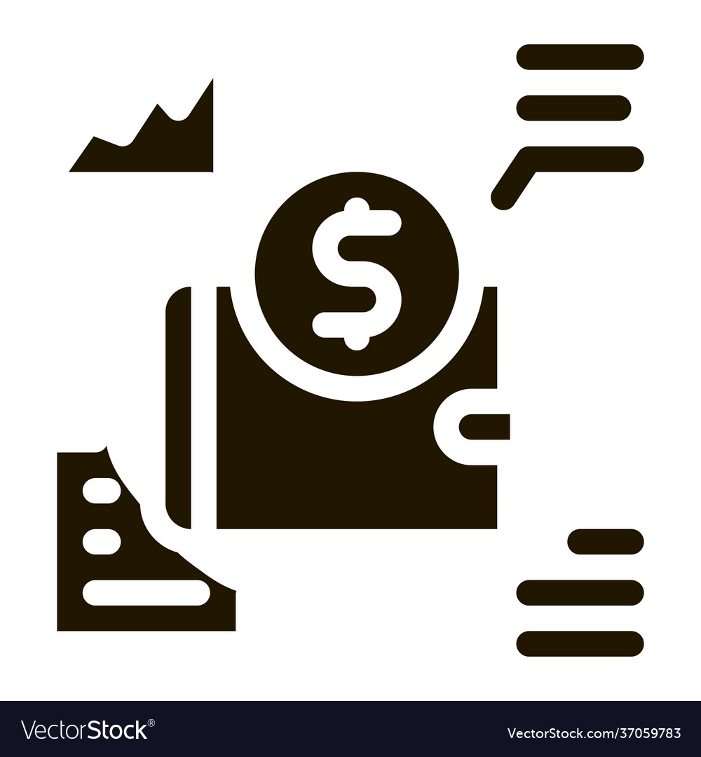 Learning functions parsing icon glyph vector image Learning functions parsing icon glyph