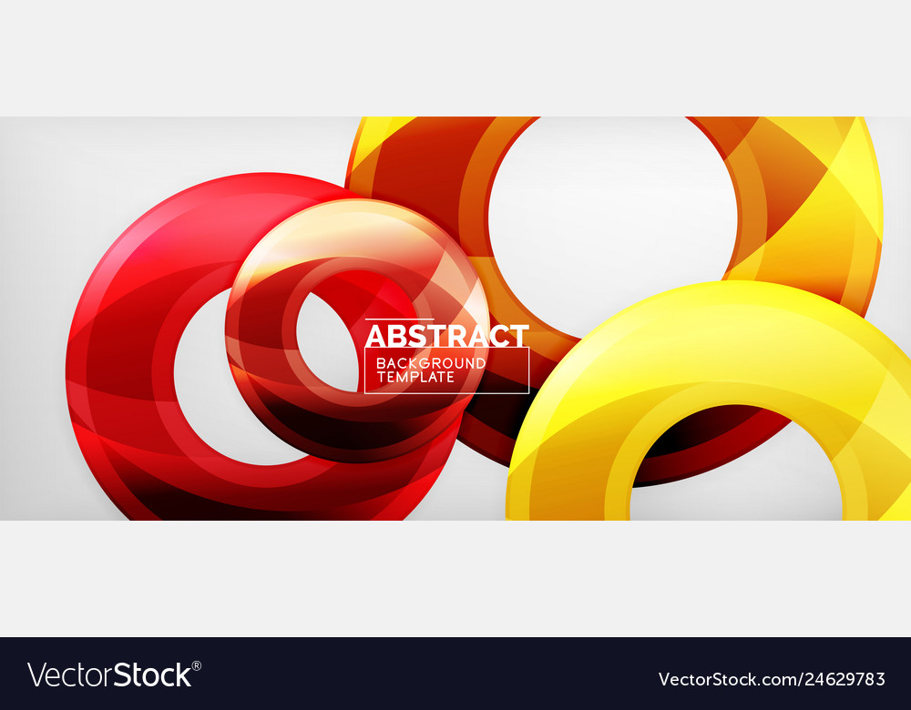 Modern geometric circles abstract background Vector Image