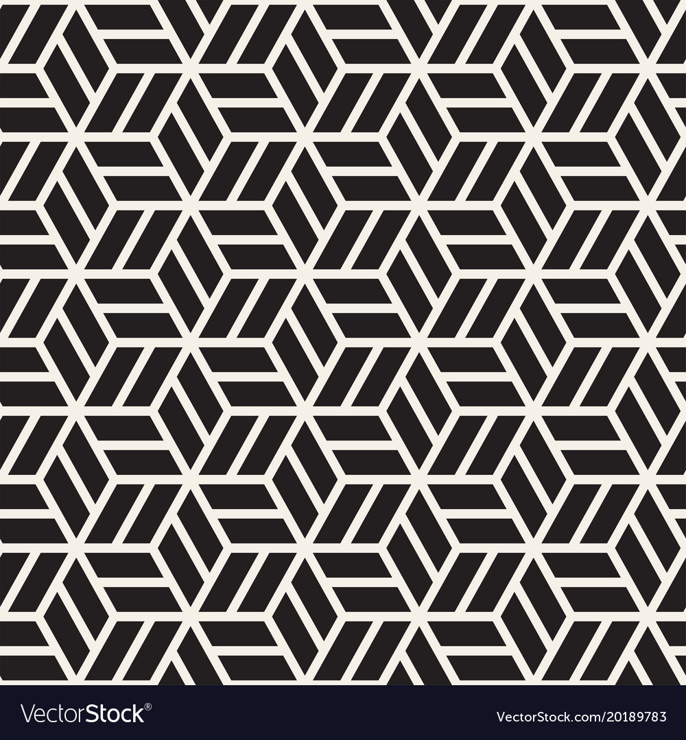 Modern Hexagonal Stripe Pattern