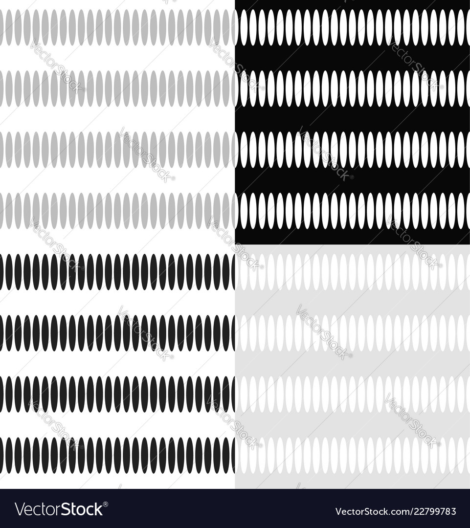 Patterns with oval shapes seamlessly repeatable