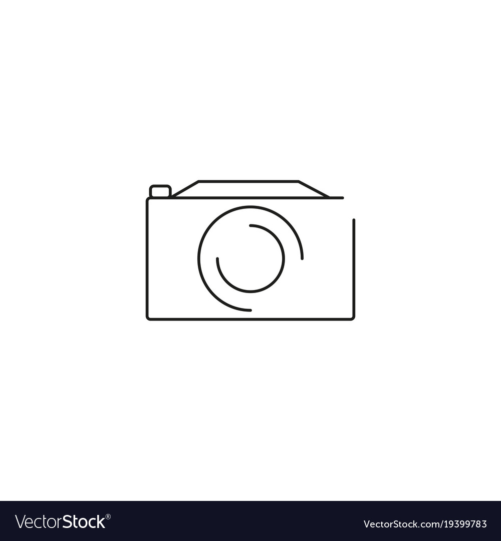 Photo camera line icon