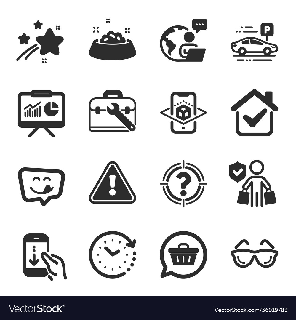 Set business icons such as scroll down vector image Set business icons such as scroll down