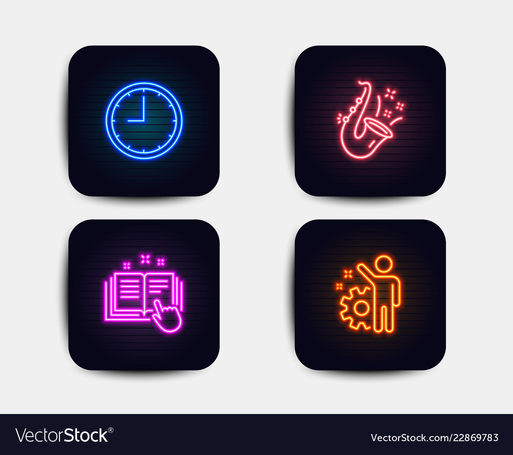 Time jazz and technical documentation icons