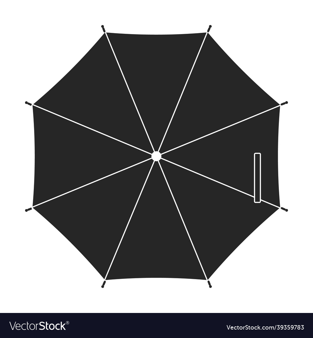 Umbrella icon black isolated