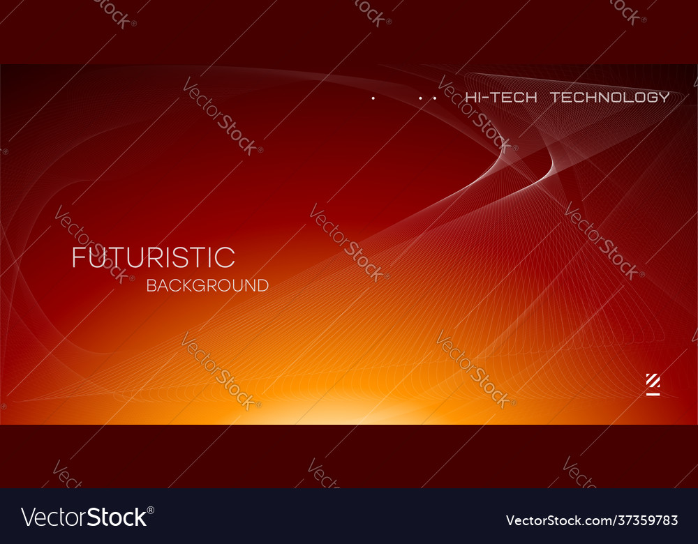 Wavy dynamic lines flowing particles abstract vector image Wavy dynamic lines flowing particles abstract