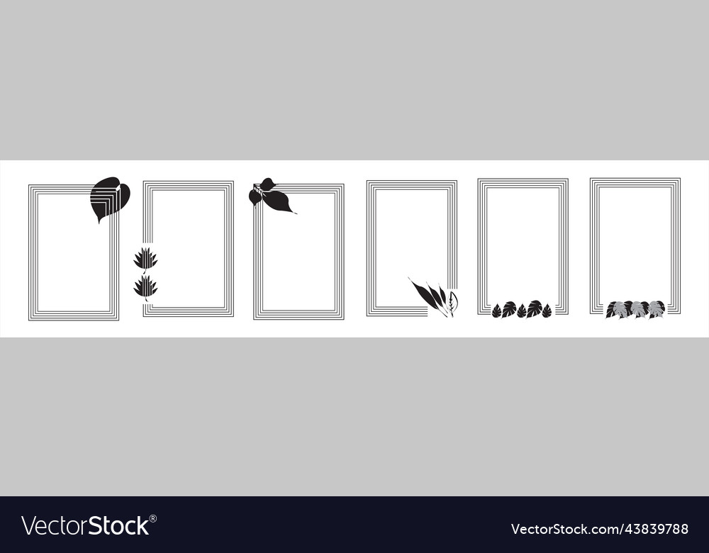 Border frame design vector image Border frame design