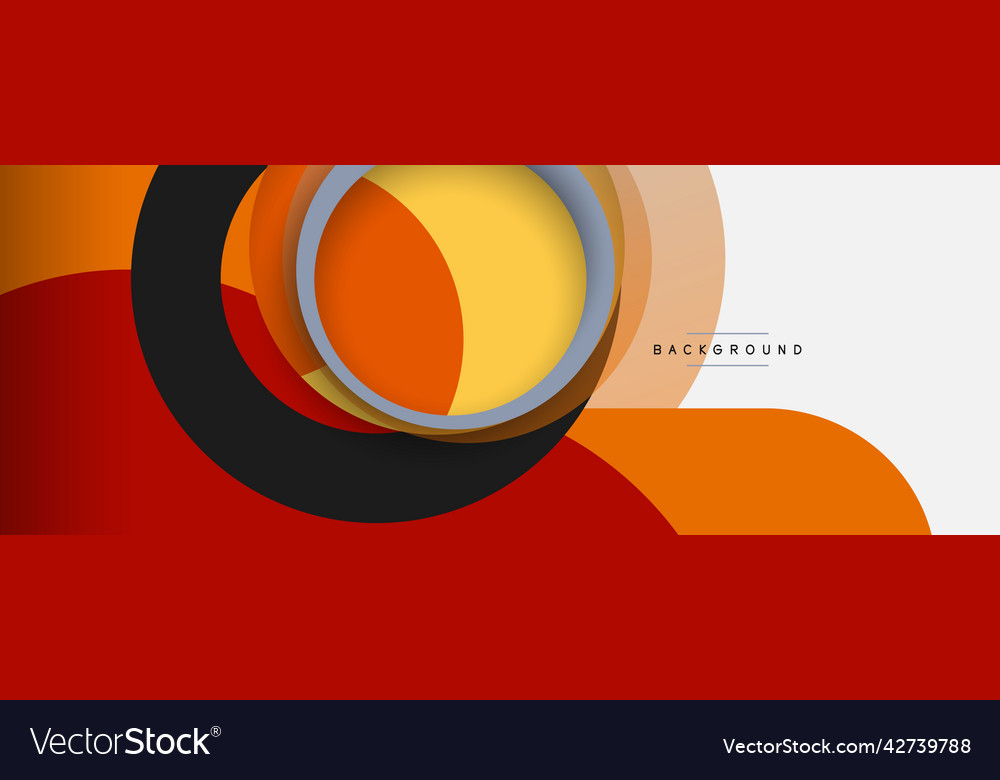 Circle and round shapes abstract background