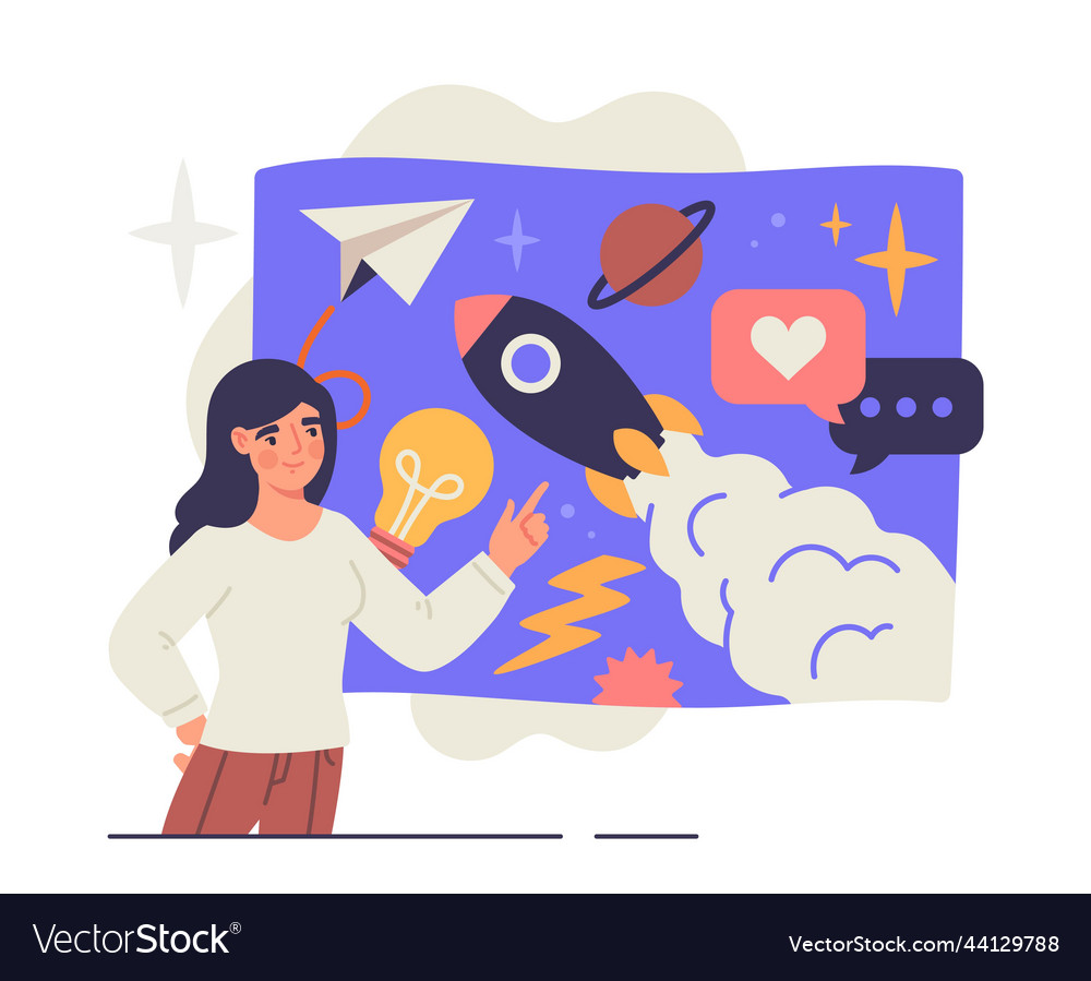 Concept of storytelling Royalty Free Vector Image