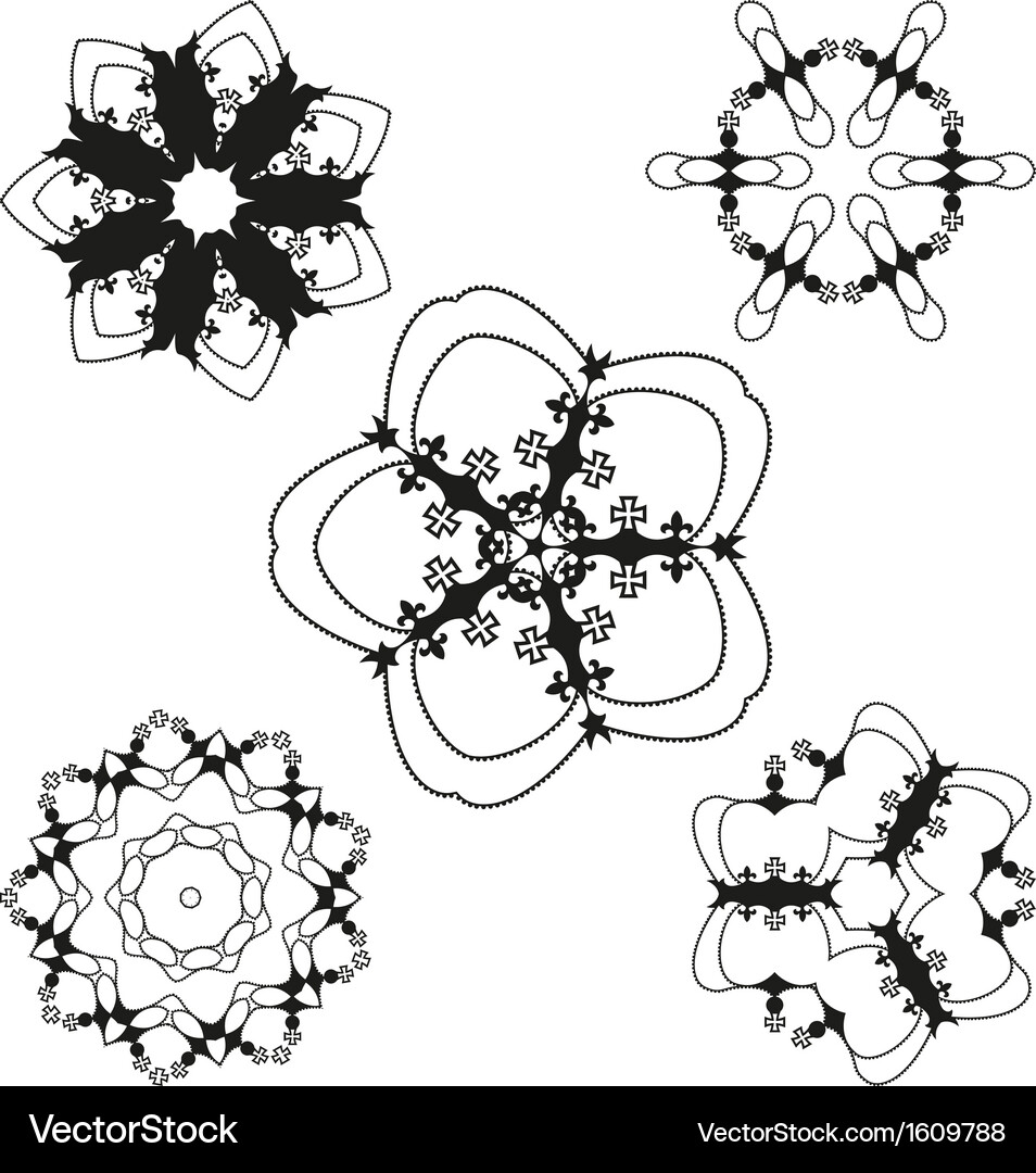 Creative design elements and ornaments Royalty Free Vector