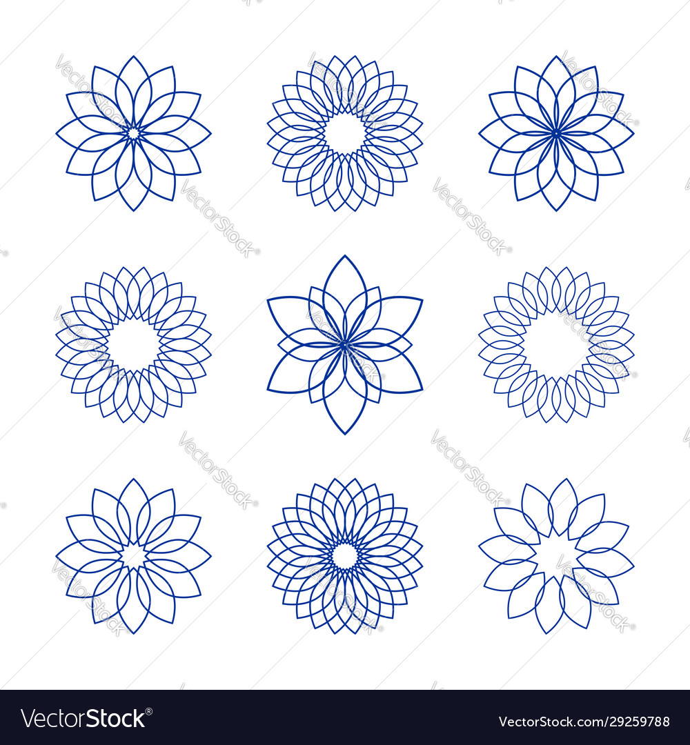 Design elements set vector image Design elements set