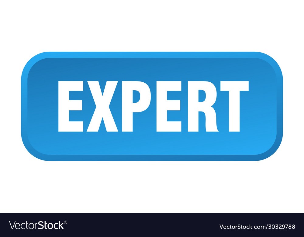 Expert button square 3d push