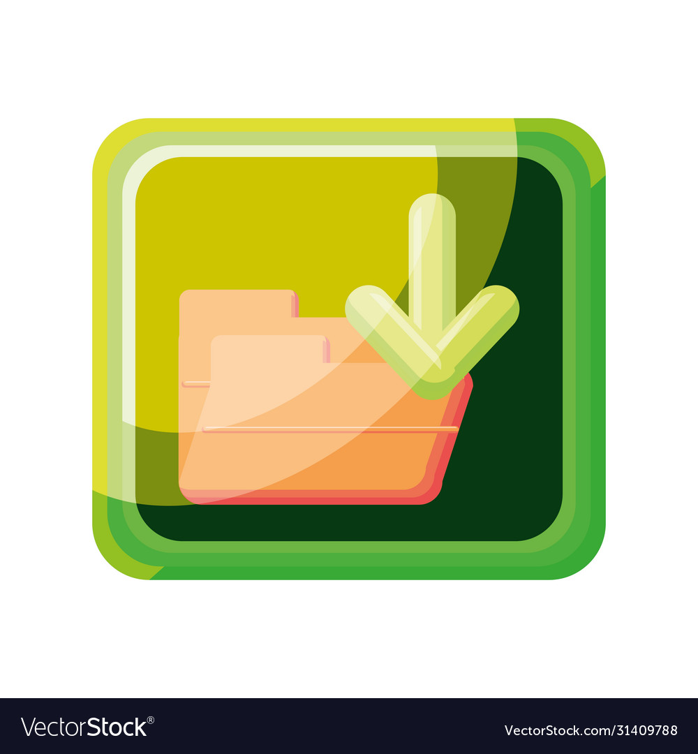 File manager app on white background vector image File manager app on white background